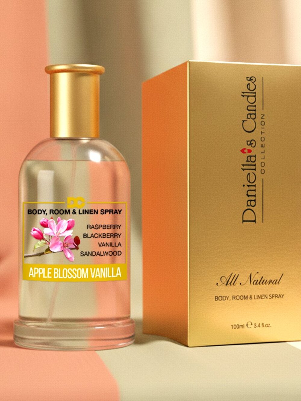 Apple Blossom & Vanilla - Body Fragrance Mist 100ml/3.4oz
